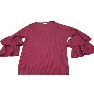 Simply Couture Ruffled Sleeve Sweater